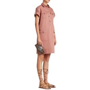 Etro Milano - Utility Pocket Shirt Dress Dusty Rose Pink Sz 40 (US 6/8)